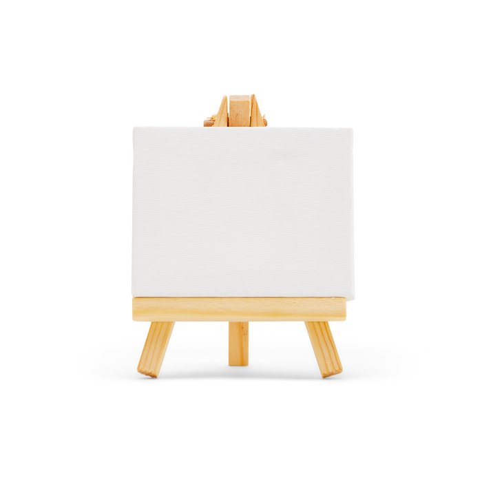 Art Mini Easel With Canvas