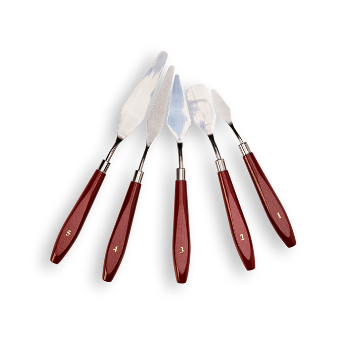 Stainless Steel Palette Knives, 5pc