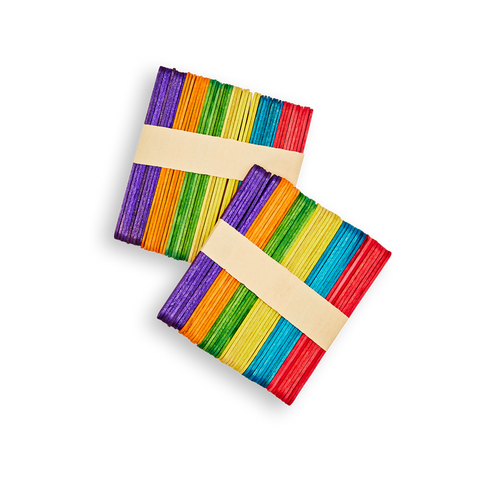 Craft Sticks Coloured 100pc